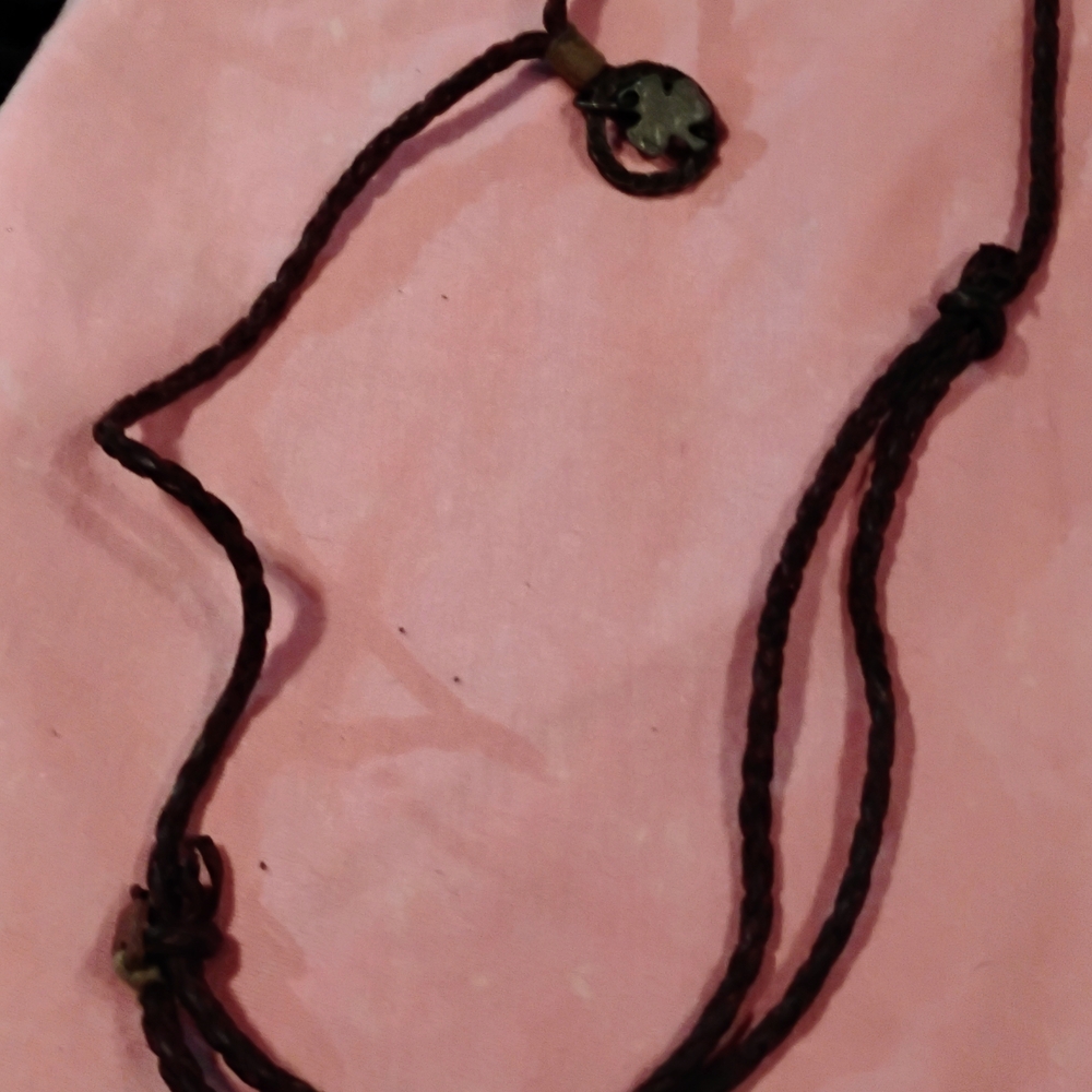 Elegant Brown Braided Necklace